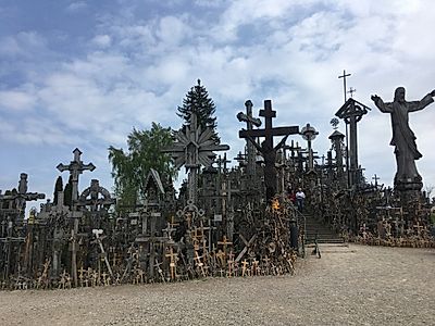 Klapeida by Private Transfer with Kernave and Hill of Crosses Stops